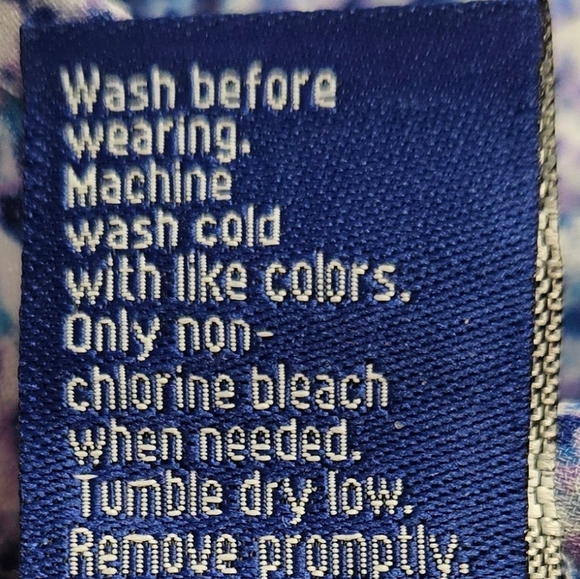 Apt. 9 Womens Blue And Purple Lightweight Button Up Blouse Size XS - Picture 6 of 10